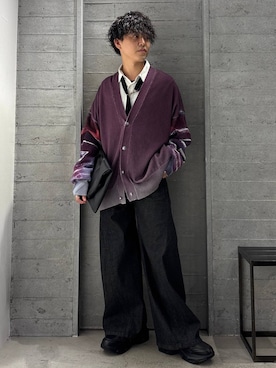 「アイテム（カーディガン/ボレロ）」を使った、ぬまさん（メンズ・166cm）の夏コーディネート