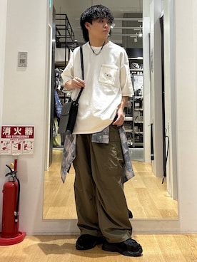 「LAKOLE（ラコレ）のアイテム」を使った、ぬまさん（メンズ・166cm）の春コーディネート