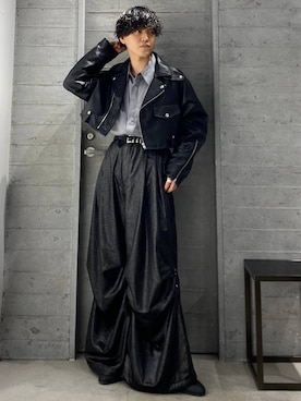 「アイテム（ブルゾン）」を使った、ぬまさん（メンズ・166cm・20代）の秋コーディネート