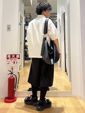 「LAKOLE（ラコレ）のアイテム（シャツ/ブラウス）」を使った、ぬまさん（メンズ・166cm）の夏コーディネート