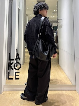 「LAKOLE（ラコレ）のアイテム」を使った、ぬまさん（メンズ・166cm）の秋コーディネート