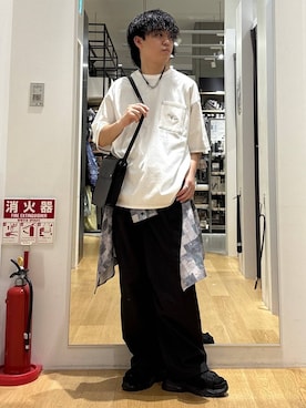 「LAKOLE（ラコレ）のアイテム」を使った、ぬまさん（メンズ・166cm）の春コーディネート