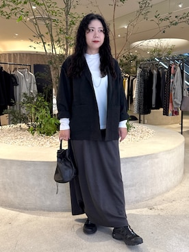 「アイテム（テーラードジャケット、ブラック系）」を使った、sakaiさん（レディース・160cm）の秋コーディネート