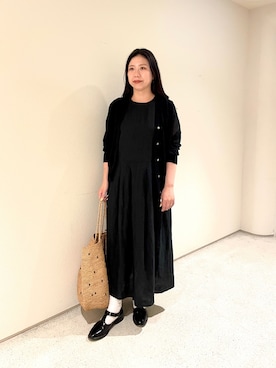 「アイテム（かごバッグ）」を使った、sakaiさん（レディース・160cm）の夏コーディネート