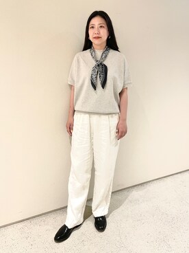 テレデランハイカウントリネンパンツを使ったレディース人気