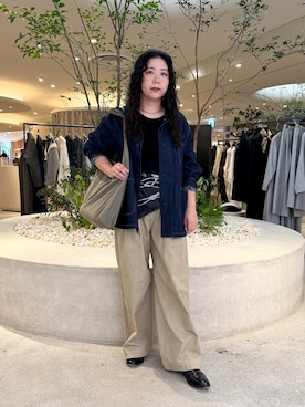 「アイテム（カバーオール）」を使った、sakaiさん（レディース・160cm）の秋コーディネート
