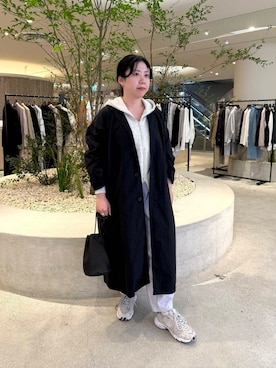 「ラフコーデ」｜「アイテム（その他アウター）」を使った、sakaiさん（レディース・160cm）の春コーディネート