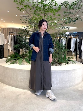 「アイテム（カバーオール）」を使った、sakaiさん（レディース・160cm）の秋コーディネート