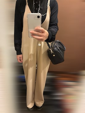 「アイテム（サロペット/オーバーオール）」を使った、めーさん（レディース・154cm・50代）の秋コーディネート