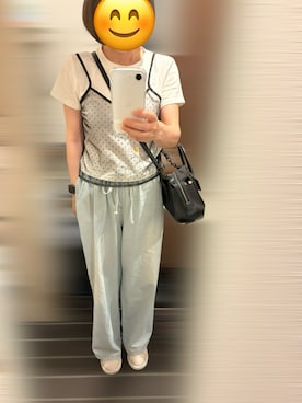 「アイテム（デニムパンツ）」を使った、めーさん（レディース・154cm・50代）の夏コーディネート
