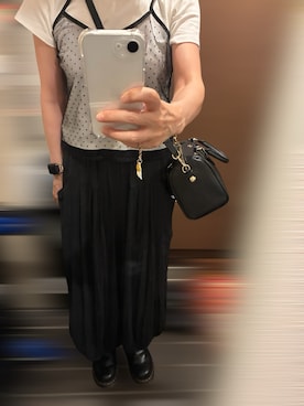 「アイテム（バッグ）」を使った、めーさん（レディース・154cm・50代）の秋コーディネート