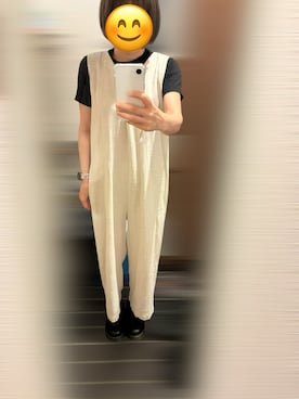 「アイテム（オールインワン・サロペット）」を使った、めーさん（レディース・154cm）の夏コーディネート