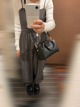 「アイテム（オールインワン・サロペット）」を使った、めーさん（レディース・154cm・50代）の秋コーディネート