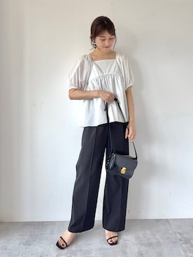 「ビジネススタイル」｜古川さん（レディース・163cm）の夏コーディネート