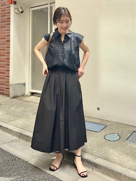 「SHIPS（シップス）のアイテム」を使った、古川さん（レディース・163cm）の夏コーディネート