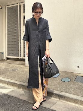 「SHIPS（シップス）のアイテム」を使った、古川さん（レディース・163cm）の夏コーディネート