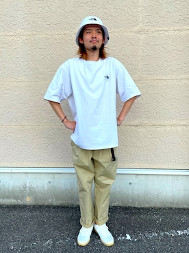 「本日のコーデ」｜「アイテム（帽子）」を使った、H.さん（メンズ・174cm）の夏コーディネート