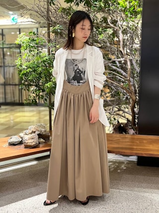 25SS Curensology コットンナイロンタックワンピース 希少 25SS Curensology コットンナイロンタックワンピース