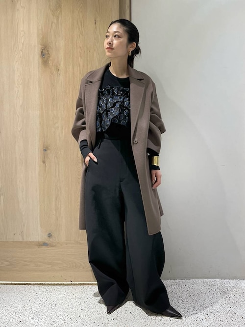 Curensology(カレンソロジー)/ウールテレコクルーネックプルオーバー