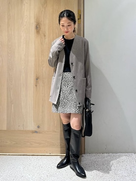 「アイテム（その他アウター）」を使った、ruiさん（レディース・158cm・20代）の秋コーディネート
