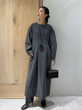 「アイテム（ワンピース/ドレス）」を使った、ruiさん（レディース・158cm・20代）の秋コーディネート