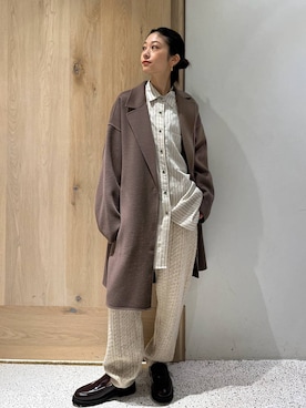 「アイテム（チェスターコート）」を使った、ruiさん（レディース・158cm・20代）の秋コーディネート