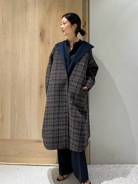 「アイテム（チェスターコート）」を使った、ruiさん（レディース・158cm・20代）の秋コーディネート