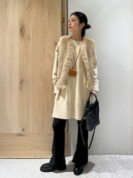 「アイテム（ベスト）」を使った、ruiさん（レディース・158cm・20代）の秋コーディネート