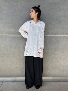 Curensology(カレンソロジー)/ウールトップツィードパンツを使った人気 Curensology(カレンソロジー)/ウールトップツィードパンツを使った人気