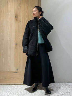 「Curensology（カレンソロジー）のアイテム（ブルゾン）」を使った、ruiさん（レディース・158cm）の秋コーディネート