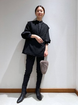 ruiさん（レディース・158cm）の冬コーディネート