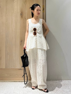 「アイテム（バングル/リストバンド）」を使った、ruiさん（レディース・158cm・20代）の夏コーディネート