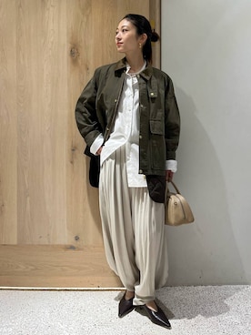 「Curensology（カレンソロジー）のアイテム（ブルゾン）」を使った、ruiさん（レディース・158cm）の秋コーディネート