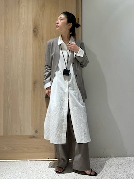 「Curensology（カレンソロジー）のアイテム（その他アウター）」を使った、ruiさん（レディース・158cm）の夏コーディネート