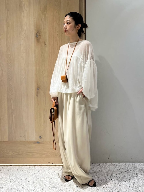 ダブルクロスドロストパンツ　カレンソロジー Curensology(カレンソロジー)｜ダブルクロスドロストパンツ