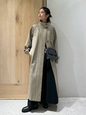 「アイテム（トレンチコート）」を使った、ruiさん（レディース・158cm・20代）の秋コーディネート