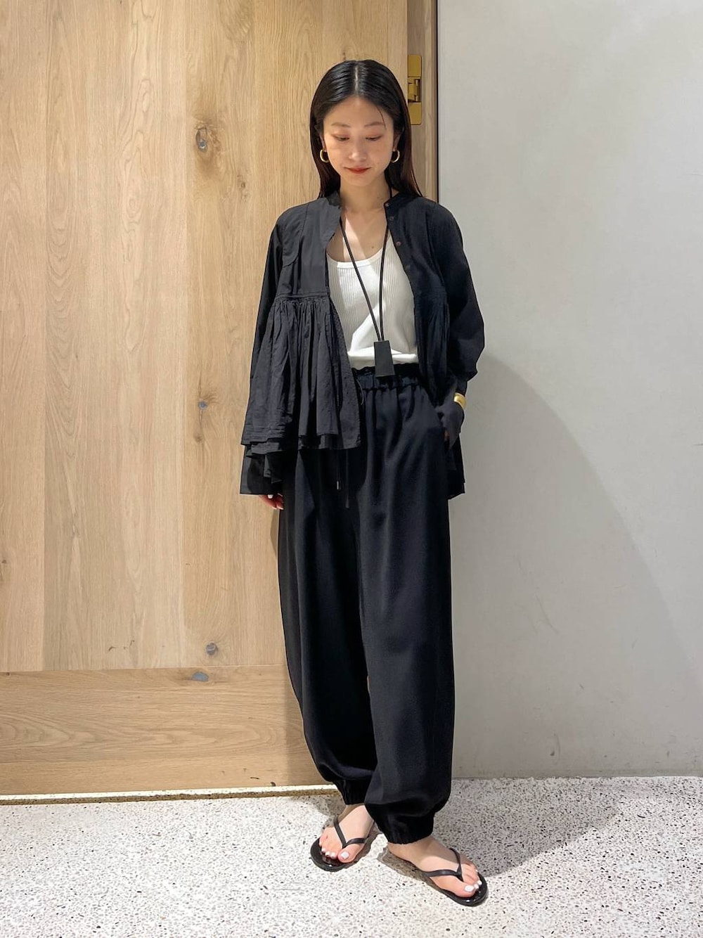 Curensology(カレンソロジー)/レイヤードギャザーブラウスを使っ