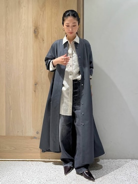 「アイテム（バングル/リストバンド）」を使った、ruiさん（レディース・158cm）の秋コーディネート