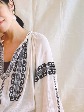 「NOのアイテム（トップス）」を使った、wen  wenさん（レディース・163cm）の夏コーディネート