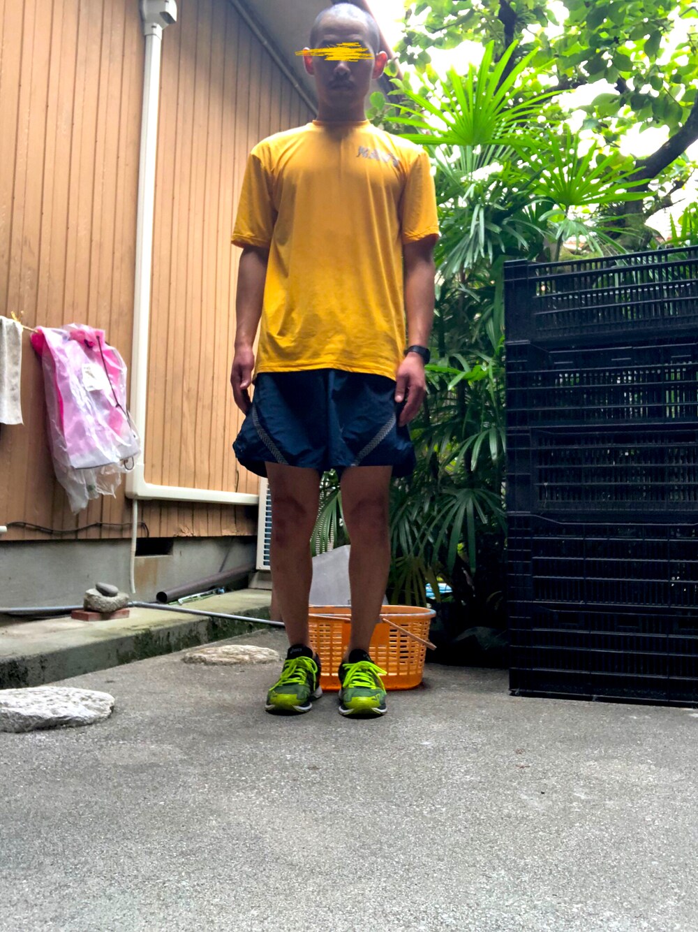 「MILITARYのアイテム（アウトドア/スポーツ、ブルー系）」を使った、ユウさん（メンズ・166cm）の夏コーディネートの1枚目の写真