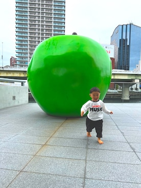 「はだし」｜daichi◎さん（キッズ・90cm）の春コーディネート