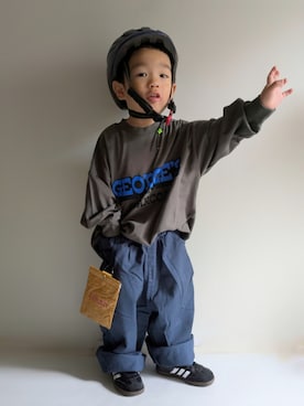 「アイテム（その他）」を使った、EITOさん（キッズ・90cm）の秋コーディネート