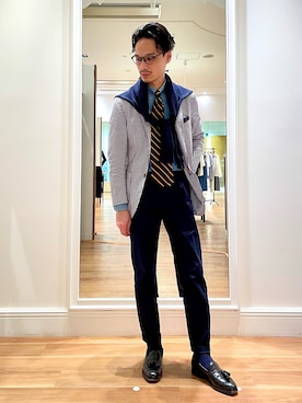「BEAMS F（ビームスエフ）のアイテム（アクセサリー）」を使った、masan8shさん（メンズ・170cm）の春コーディネート