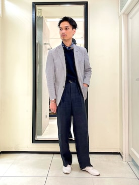 「アイテム（バングル/リストバンド）」を使った、masan8shさん（メンズ・170cm）の夏コーディネート