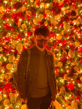 「initial（イニシャル）のアイテム（ジャケット/アウター）」を使った、囿さん（メンズ・170cm）の春コーディネート