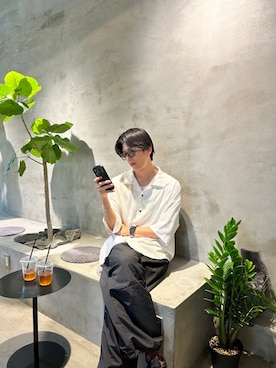 「CASPER JOHN（キャスパージョン）のアイテム（その他パンツ）」を使った、YUUKIさん（メンズ・177cm）の秋コーディネート