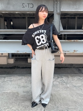 「アイテム（パンプス）」を使った、サクヤさん（レディース・149cm）の夏コーディネート