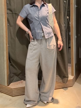 「アイテム（パンプス、ホワイト系）」を使った、サクヤさん（レディース・149cm）の夏コーディネート