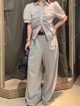 「アイテム（ファッション雑貨）」を使った、サクヤさん（レディース・149cm）の夏コーディネート