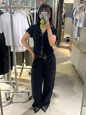 「アイテム（パーカー）」を使った、サクヤさん（レディース・149cm）の夏コーディネート